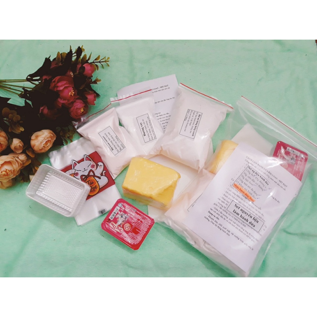 Set nguyên liệu làm bánh dứa (kèm công thức)