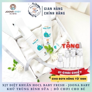 [Date mới] Xịt diệt khuẩn, Tiệt trùng, rửa bình sữa Baby Fresh Joona Baby chai 55ml/300ml