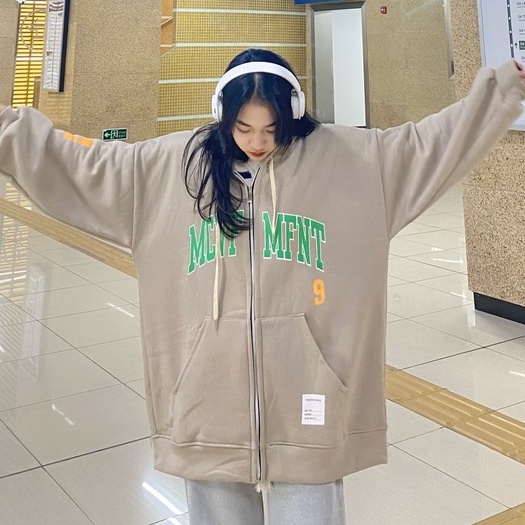 Áo Hoodie Zip Mcvf Nfnt Unisex Tongkhoanhtu1801 👉 Mũ Rộng Dáng Suông Oversize In 5D Nam Nữ