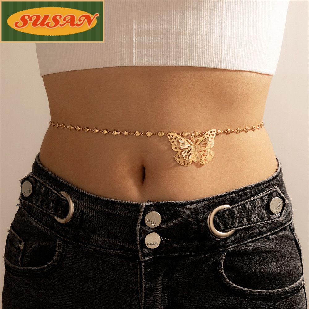 Dây đeo cơ thể phối dây xích thời trang đi biển mùa hè cho nữ