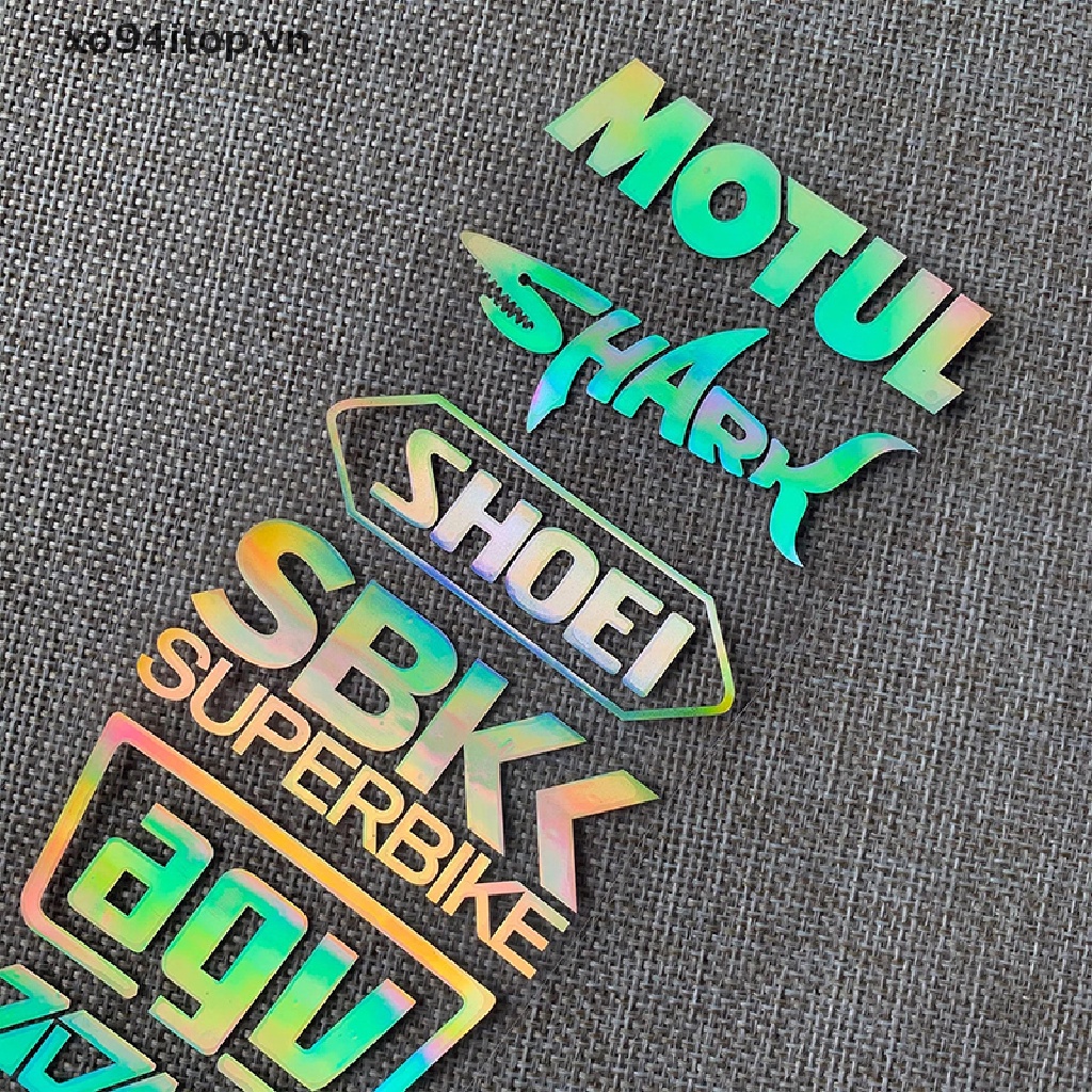 Miếng Dán Trang Trí Mũ Bảo Hiểm Xe Hơi / Xe Máy Màu Laser