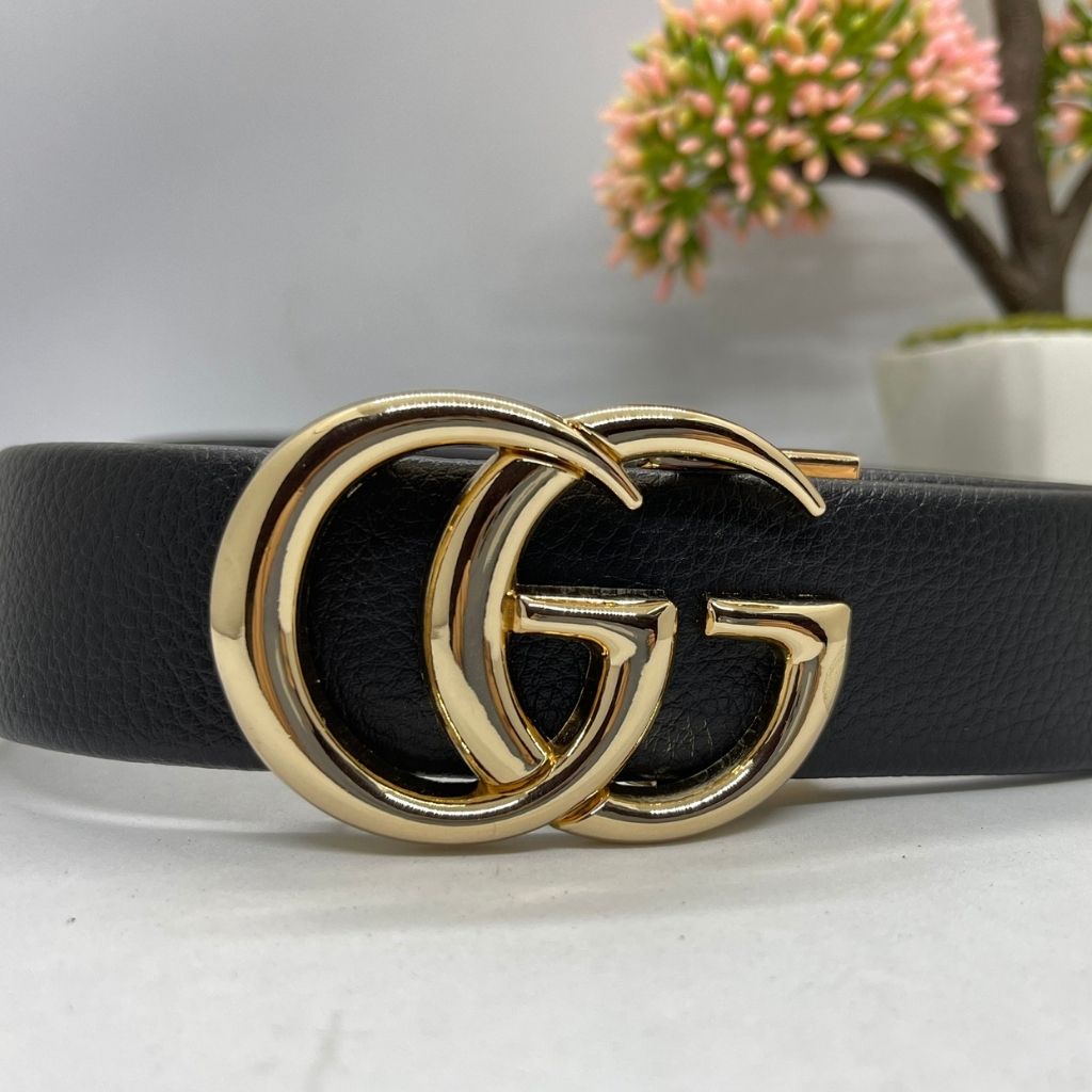 Thắt Lưng Nam - Dây Nịt Nam chữ G-G dày đẹp,mặt khóa bằng thép không gỉ sành điệu.