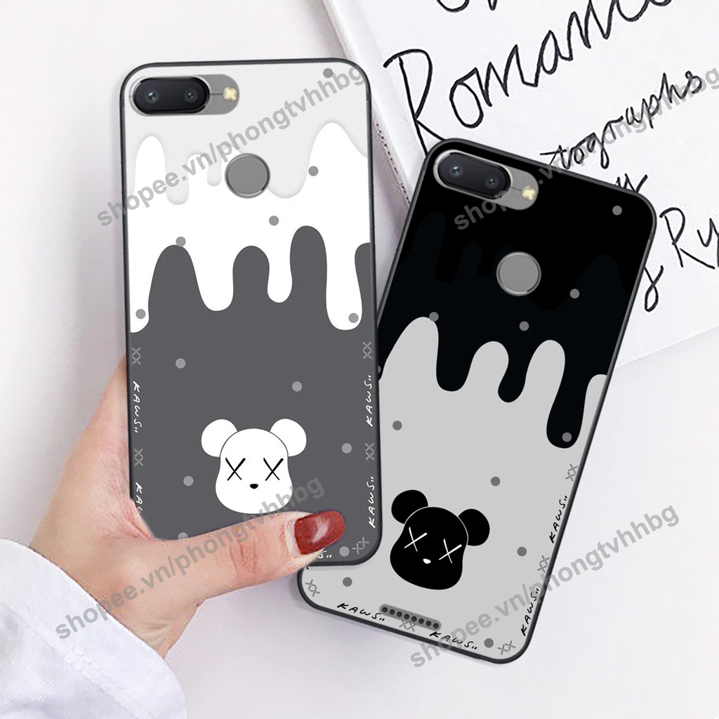 Ốp lưng Xiaomi Redmi 6 / Redmi 6A BEARBRICK, KAWS ngầu cute siêu bền