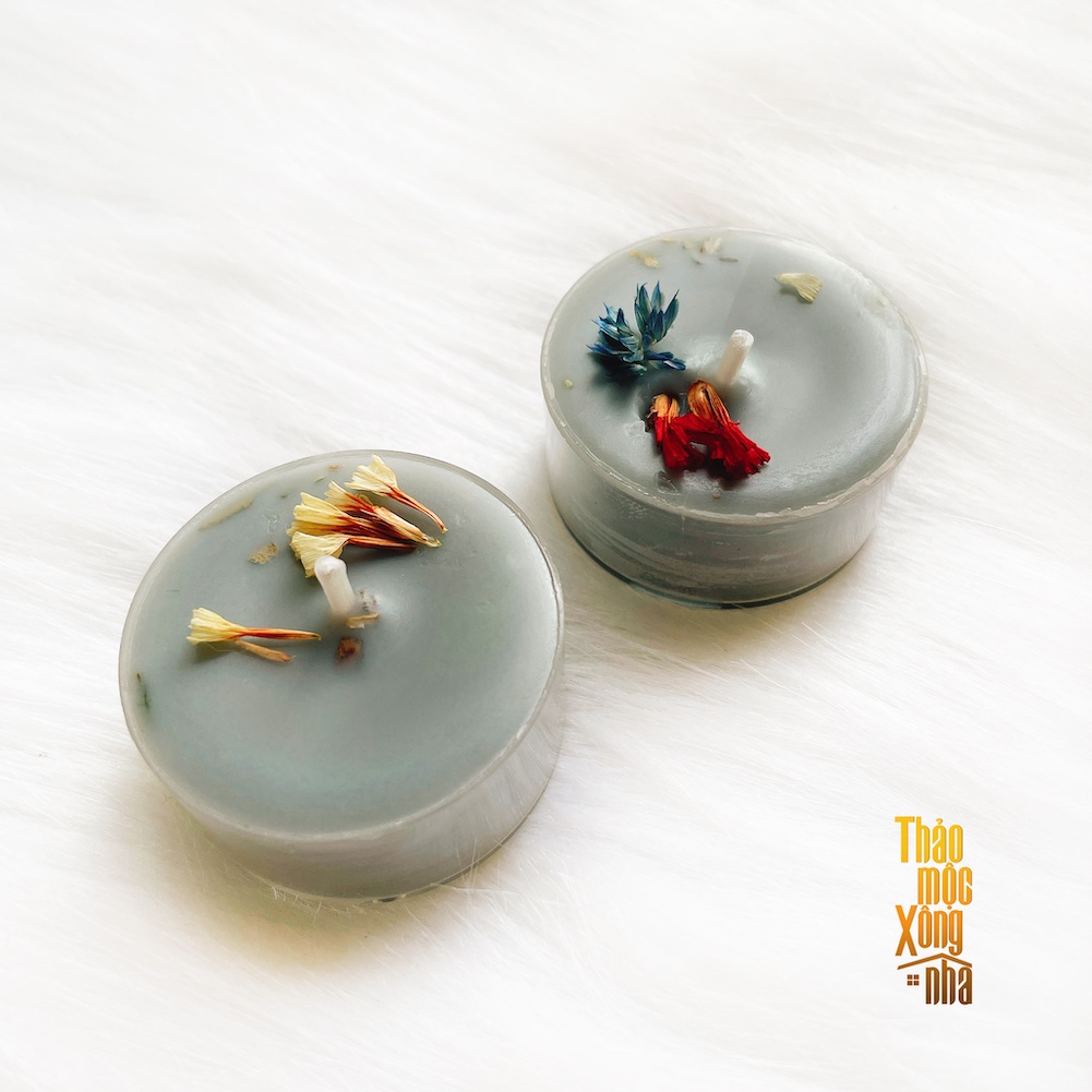 Nến Tealight Aura - Nến handmade by Thảo Mộc Xông Nhà