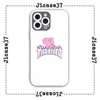 Ốp lưng iphone và samsung xiaomi oppo cạnh vuông Jicase Thrasher lợn hồng 