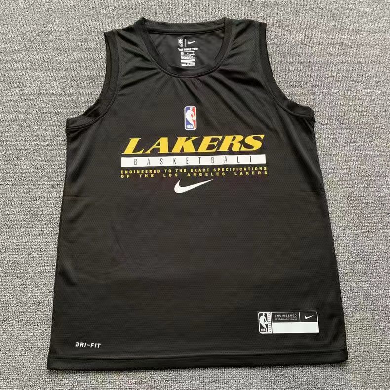 Áo bóng rổ NBA Lakers bằng sợi polyester khô nhanh thoáng khí