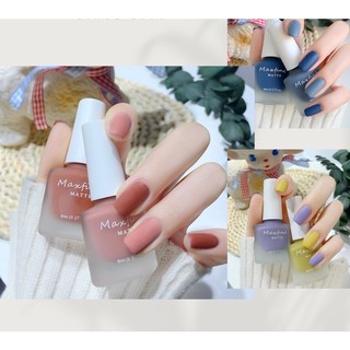 Sơn móng tay MATTE NHÁM LÌ nhanh khô Maxfine nội địa