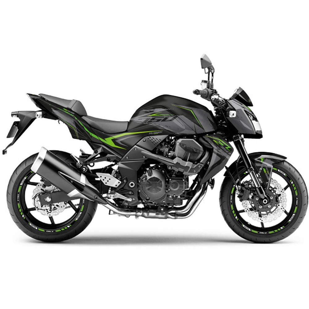 Set 16 Miếng Dán Viền Bánh Xe Mô Tô 12 "17" 18 "Phản Quang Cho KTM KAWASAKI Z650 Z750 SUZUKI GSX R GSX250R DUCATI V VESPA 250SR