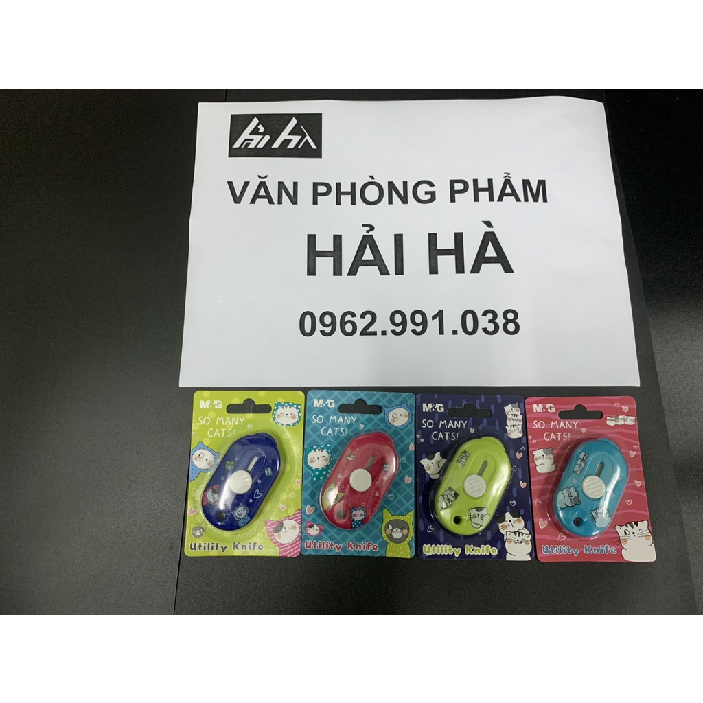DAO RỌC GIẤY MINI M&G KIỂU MÓC KHÓA SIÊU CUTE