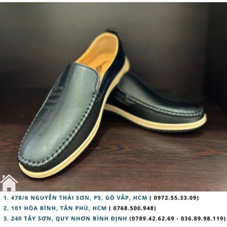 GIÀY LƯỜI (GIÀY MỌI) NAM DA BÒ MÃ D20