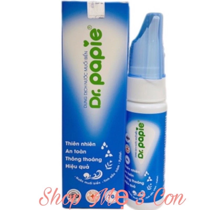 Xịt mũi nước muối Dr. Papie chính hãng