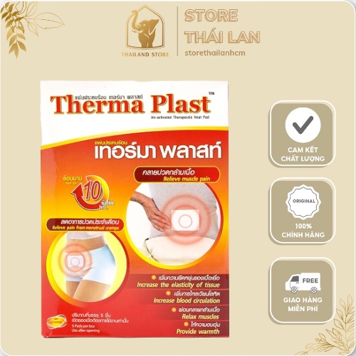 Miếng Dán Nhiệt Giảm Đau Vai, Đau Bụng Kinh Therma Plast - Shoulder Pain Relief