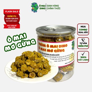 Ô mai xí muội mơ gừng chua mặn ngọt Dino hộp 350g ngậm ho giảm rát họng đặc sản Hà Nội