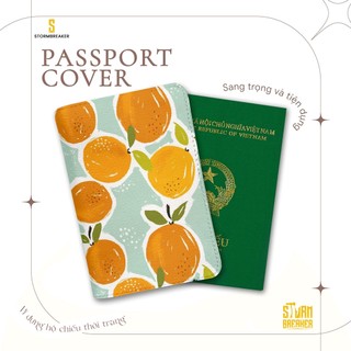 Bao Da Hộ Chiếu - Ví Đựng Passport Du Lịch ( in tên cá nhân ) Orange - LT018 STORMBREAKER