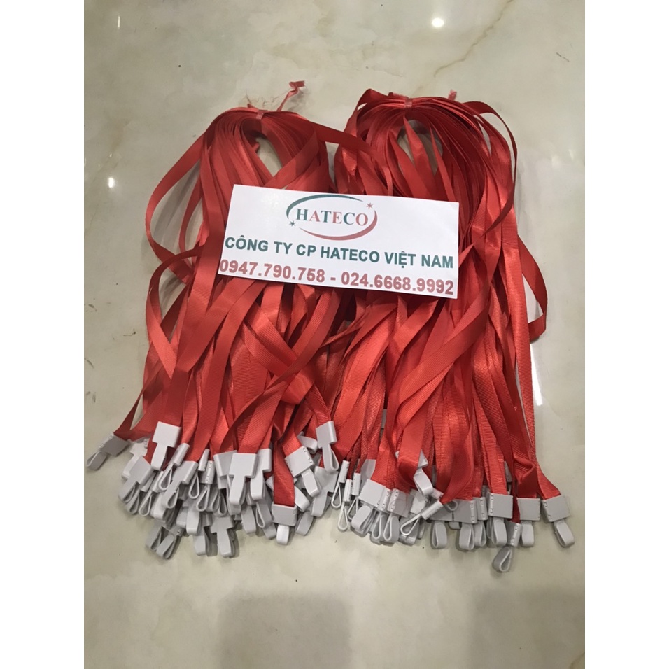 Dây lụa đeo thẻ nhân viên móc nhựa bản rộng1.5cm  - HÀNG CAO CẤP