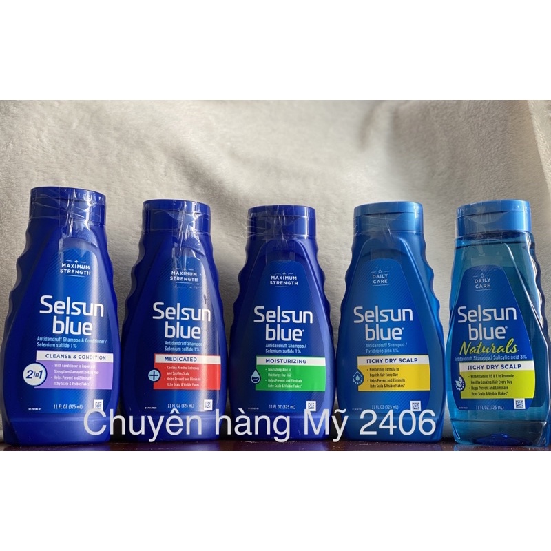 Dầu gội đầu giảm Gàu nấm SELSUN BLUE
