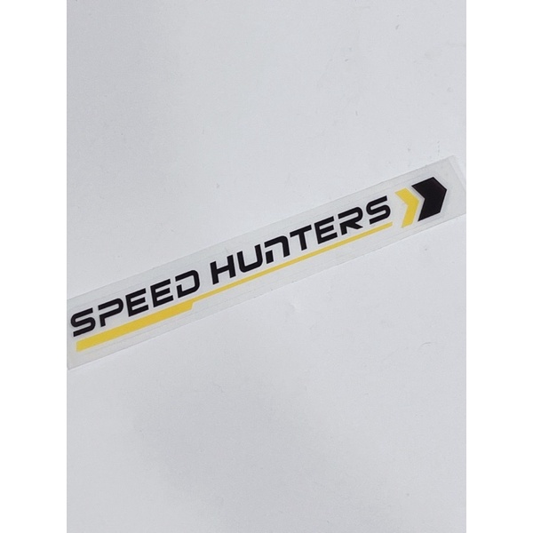 Tem dán chữ Speed hunters trang trí xe máy, oto có sẵn keo phía sau không thấm nước