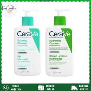 Sữa rửa mặt cerave cleanser cho da dầu, da khô, da nhạy cảm bản nội địa pháp 236ml chuẩn chính hãng - sue.cosmetics