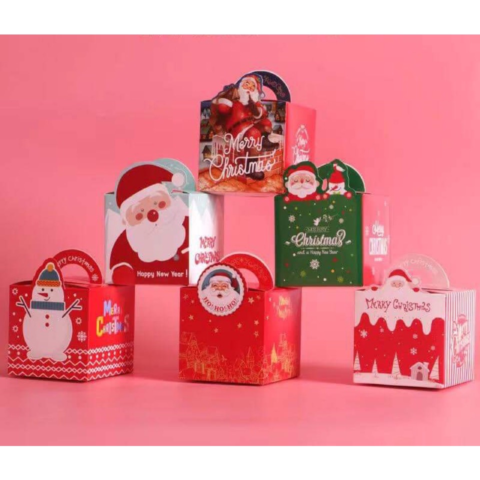 Hộp Đựng Quà Noel⭐ dùng để gói quà tặng học sinh trong dịp giáng sinh cho các bé