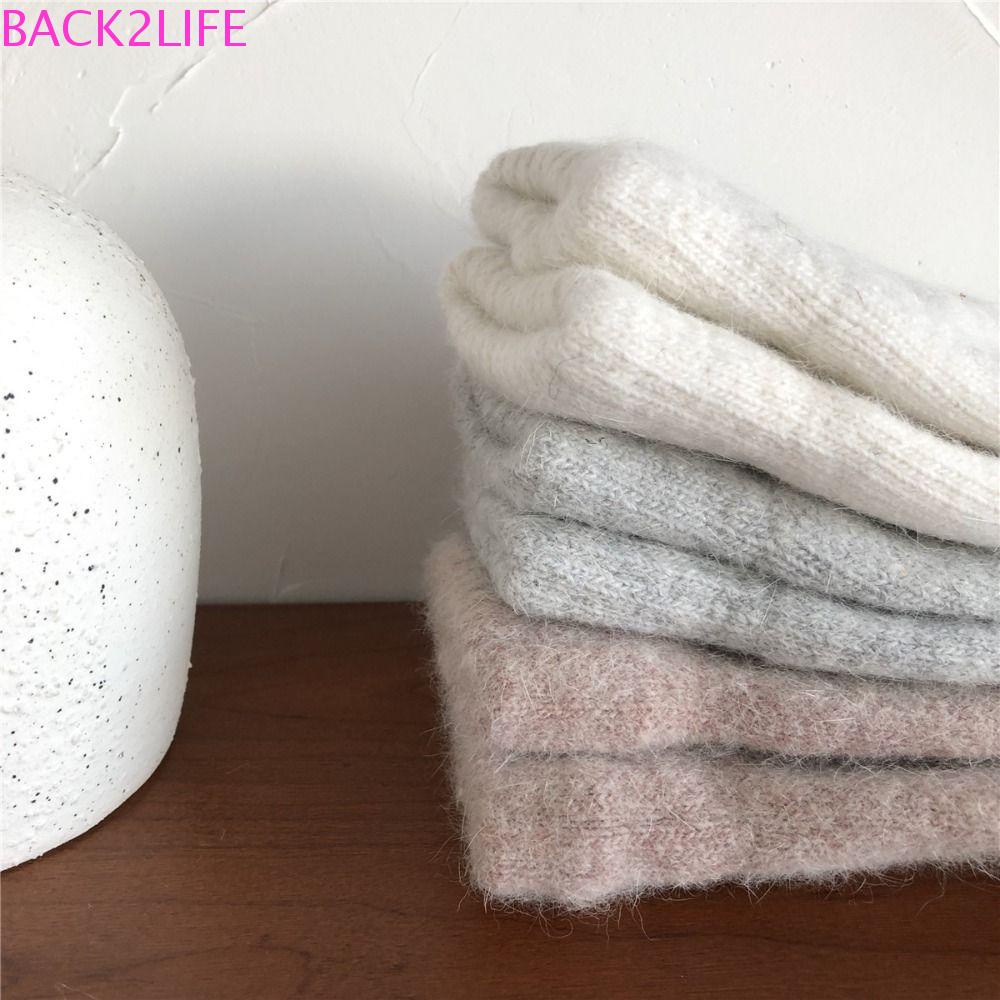 Găng Tay Len Lông Thỏ Giữ Ấm Màu Trơn Phong Cách Hàn Quốc Dành Cho Nam Back2Lilife