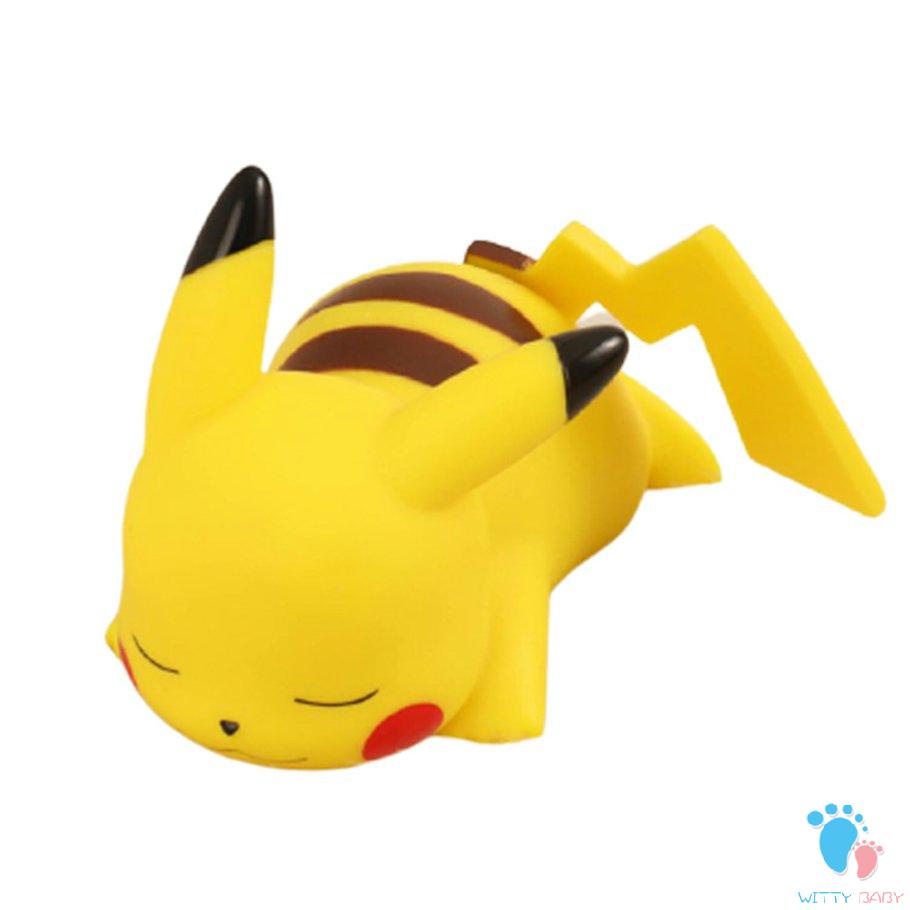 Night Light Creative Cartoon Pikachu Soft Bedroom Bedside Lamp Ornaments Luminous Toys Children's Birthday Gifts