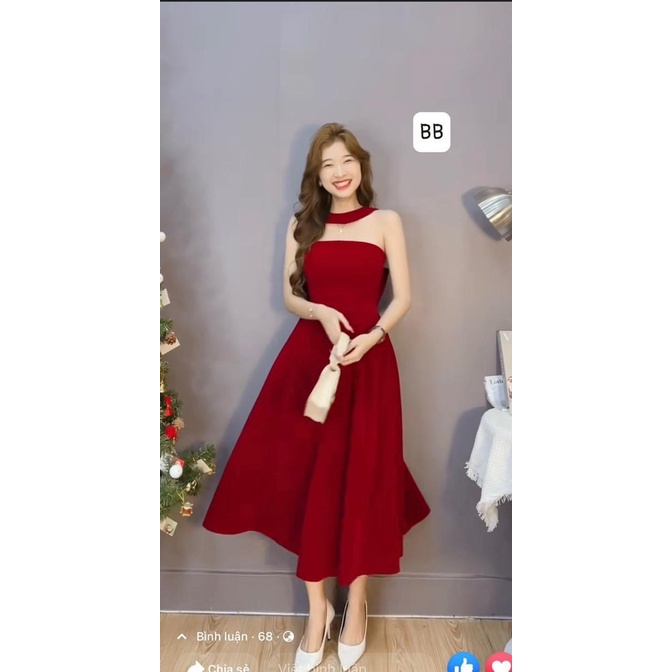 Váy nhung đỏ cúp ngực, đầm dự tiệc sang trọng, đầm body dự tiệc cúp ngực