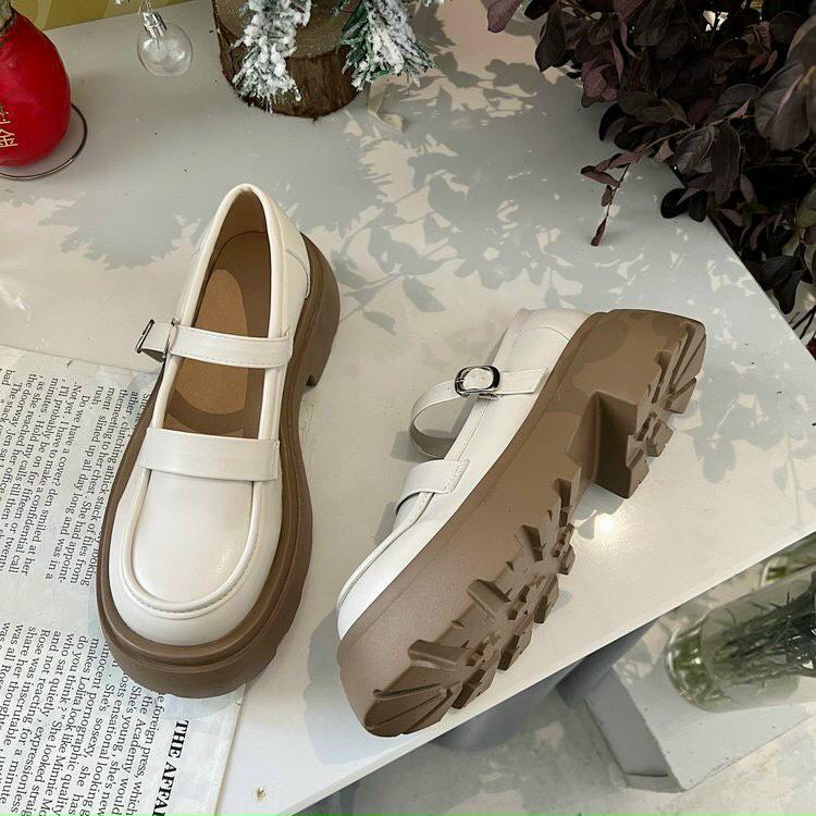 [Giá hủy diệt] GIÀY ĐỐC NỮ QUAI NGANG CHẤT DA MỀM ĐẾ CAO ÊM CHÂN SIÊU XINH