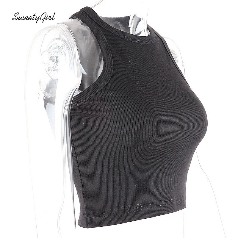 Áo Kaki Hai Dây Cổ Tròn Màu Trơn Thời Trang 2022 Cho Nữ