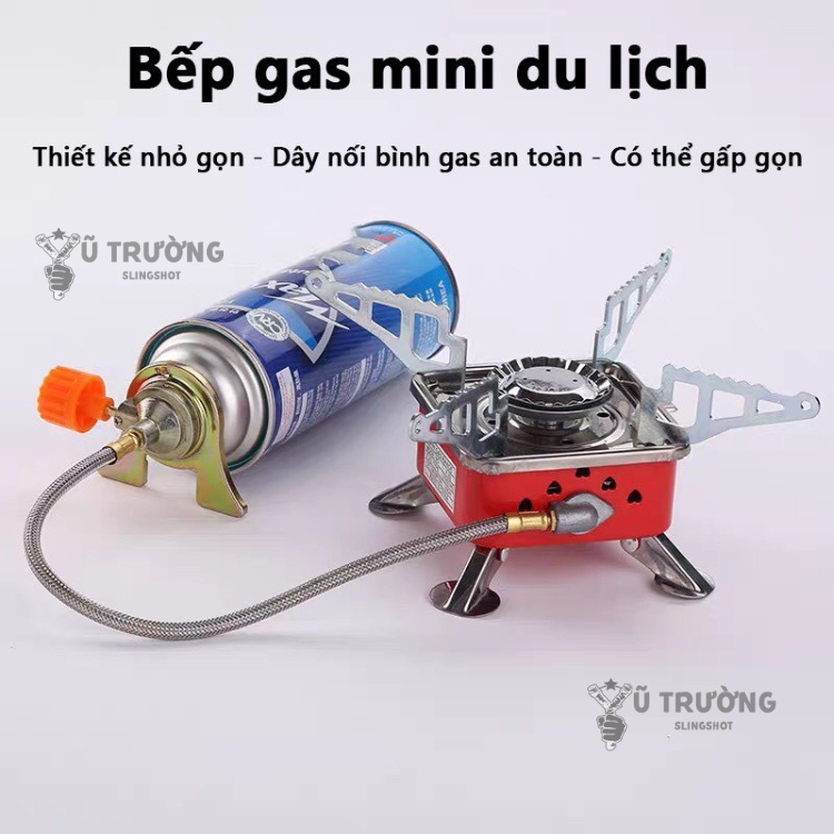 Bếp ga du lịch mini dã ngoại gấp gọn đa năng tiện lợi- BTH2 ,có van điều chỉnh ga cao cấp