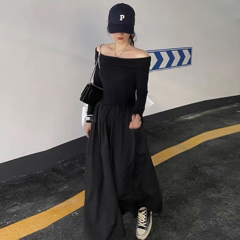 Váy jum đen liền ôm body ulzzang cực chất (có ảnh thật)