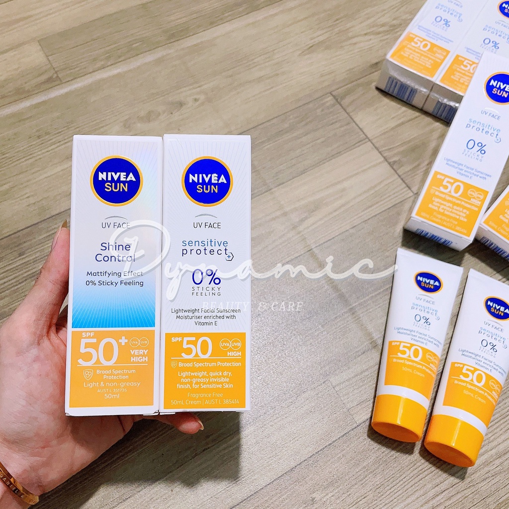 Kem chống nắng Nivea sun shine control mattifying effect spf 50+ uv face kiểm soát dầu nhờn 50ml