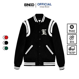 Áo khoác bomber ELNIDO basic nam nữ form rộng chất liệu cao cấp