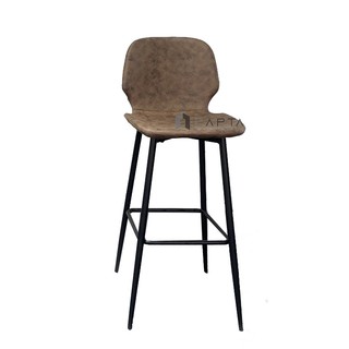 Ghế quầy bar có lưng tựa chân sắt cố định CB2150-P