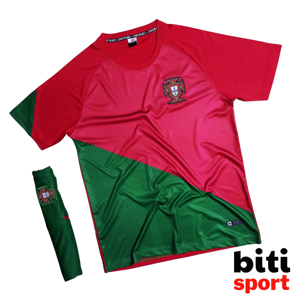 Bộ quần áo bóng đá đội tuyển Bồ Đào Nha mùa 2022 2023 - Áo đá banh tuyển Bồ Đào Nha(Màu xanh đỏ)