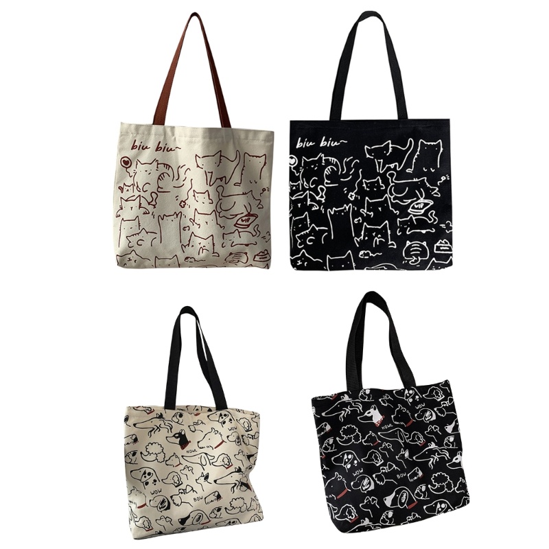 Túi Xách Tay Bằng Vải Canvas Cỡ Lớn Thời Trang Dành Cho Nữ