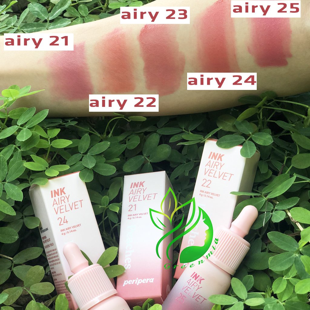 Son Ink Airy 25 Zazzy Peach Hồng Đào Cánh Sen Kem Lì Peripera Ink Airy Velvet Lip Tint 4g