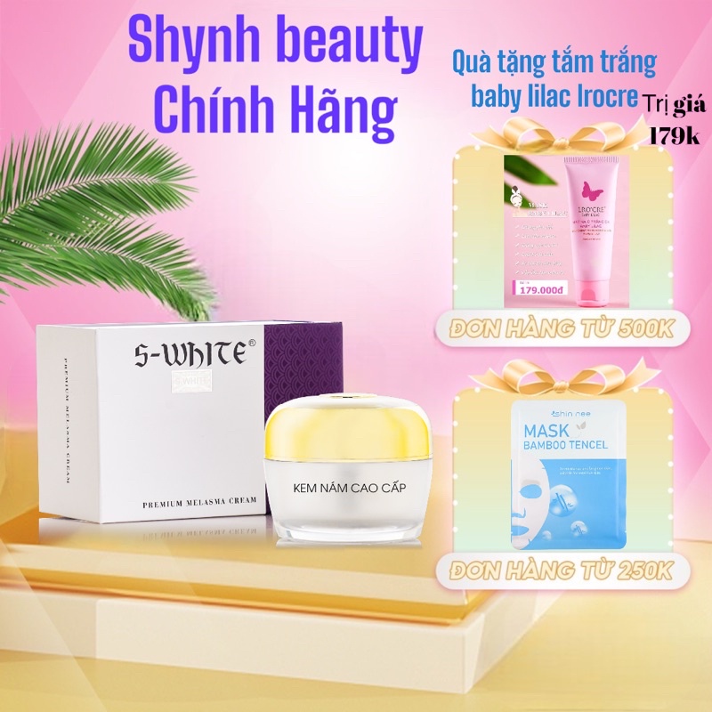 (DATE 4-2025) Kem Nám Cao Cấp Swhite 25g - S-white hiệu quả sau 7 ngày sử dụng