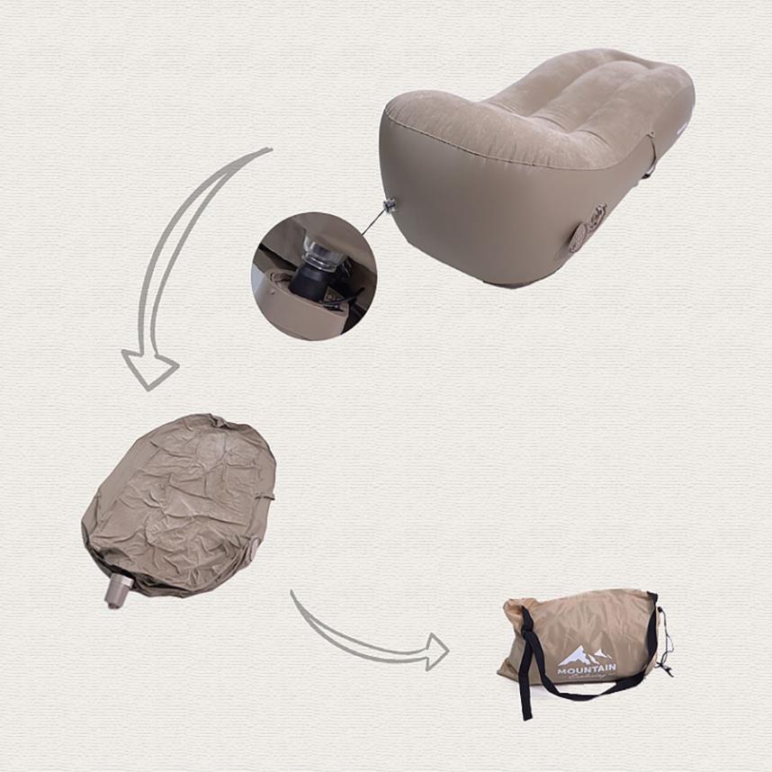 Ghế sofa giường, Ghế hơi dã ngoại dạng bơm tự động không cần cắm điện  chịu tải siêu tốt, chất nhung | BigBuy360 - bigbuy360.vn