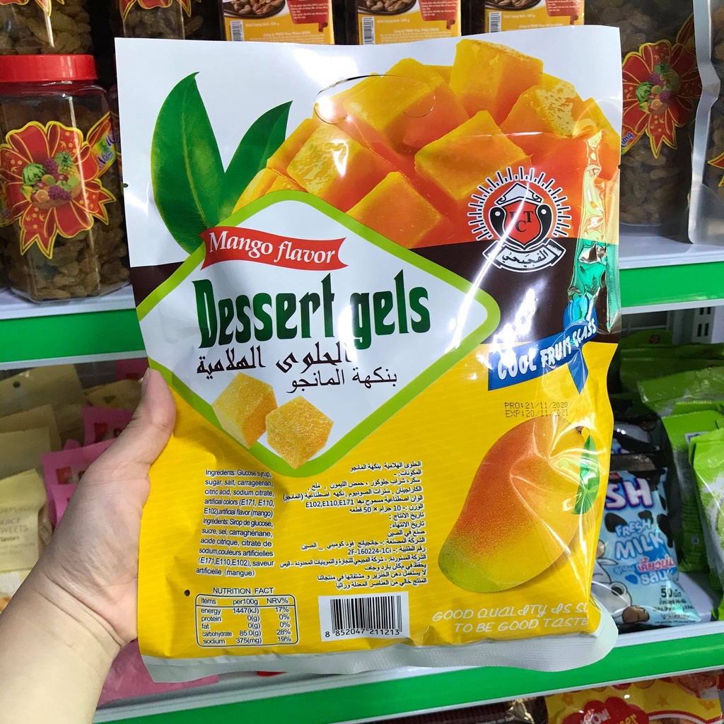 Kẹo dẻo xoài thái lan - Dessert Gels Mango Flavor 358g