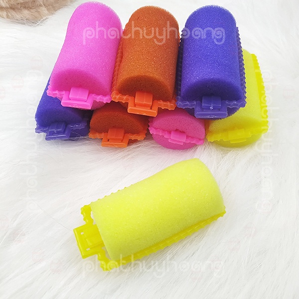 Lô 8 dụng cụ cuốn tóc uốn tóc bằng mút không xài điện xài nhiệt giá rẻ, hiệu quả
