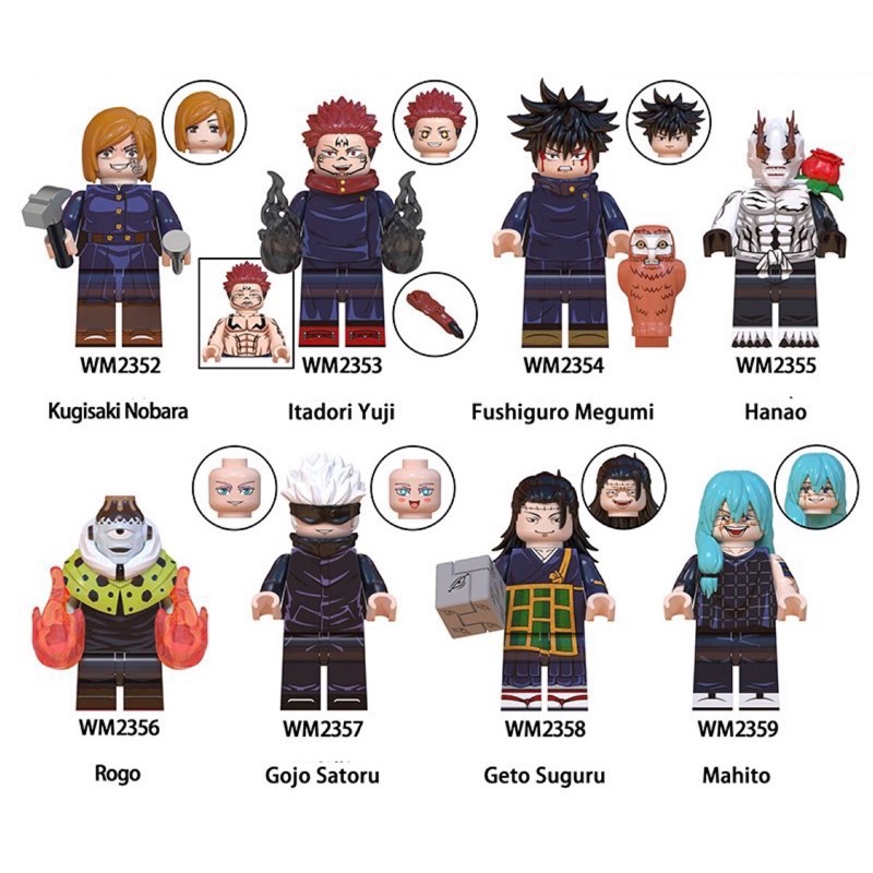 Lắp Ráp Mô Hình Minifigure Jujutsu Kaisen Chú Thuật Hồi Chiến