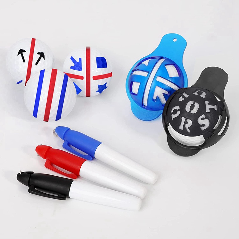 Bút Đánh Dấu Vị Trí Bóng Golf Ba Đường Kẻ Bằng Nhựa