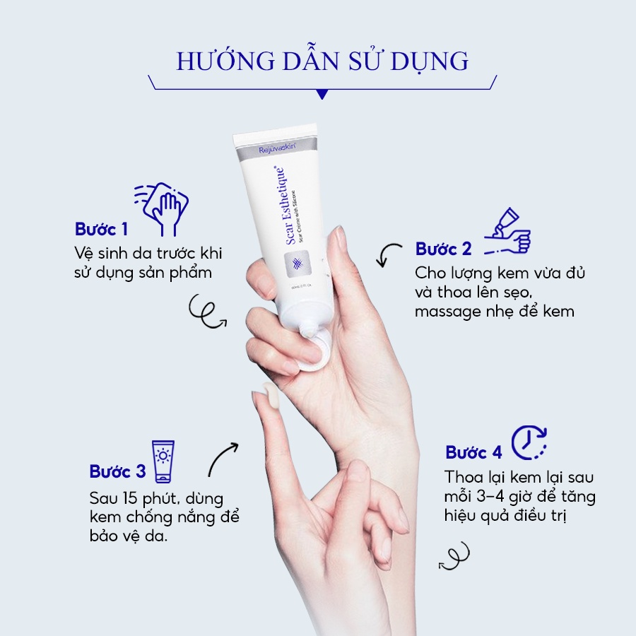 Kem làm mờ sẹo thâm, lấp đầy đầy và phục hồi da Scar Esthetique REJUVASKIN 60ml - AJA'S SKINLAB