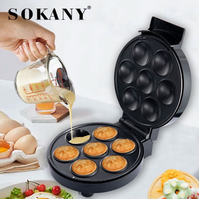 Máy làm bánh bông lan trứng, bánh chà bông Sokany 750W