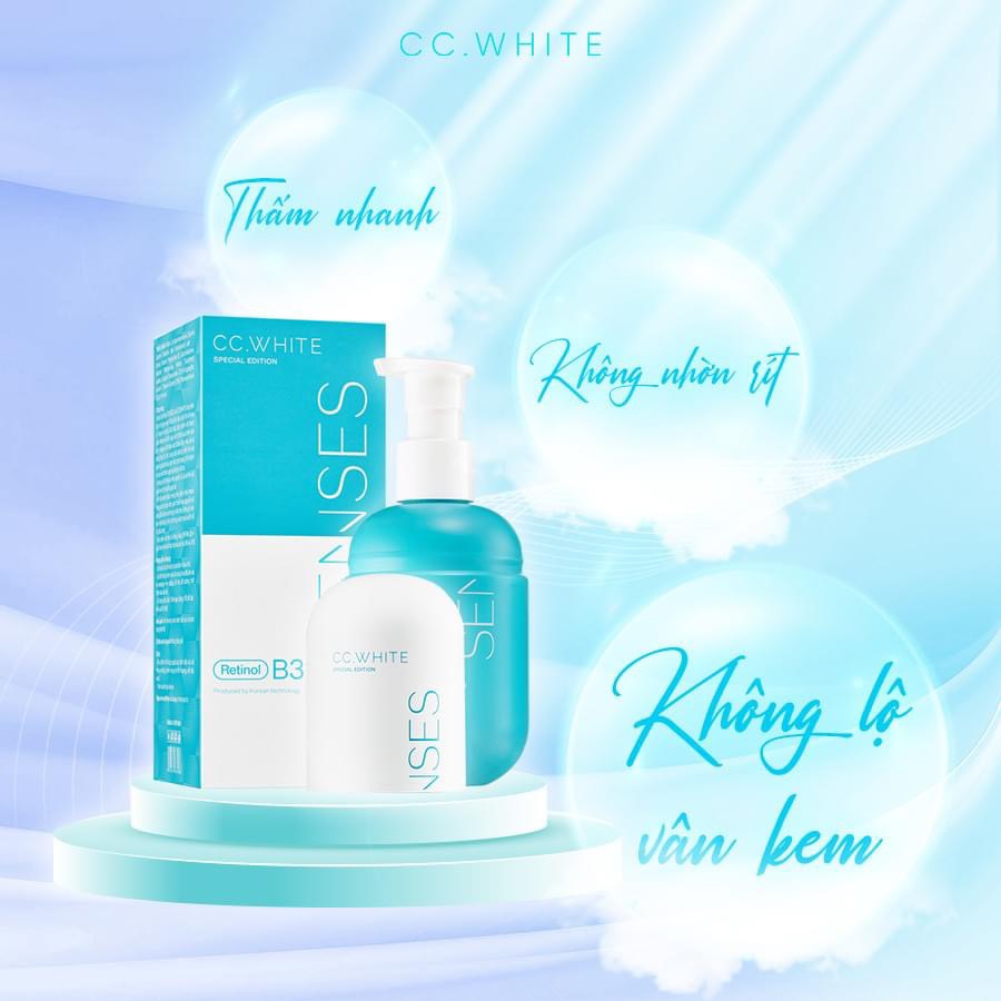 [MUA 1 TẶNG 2] Kem Body SENSES RETINOL - CCWHITE - Cấy Trắng Body SENSES phiên bản siêu trắng 300ml