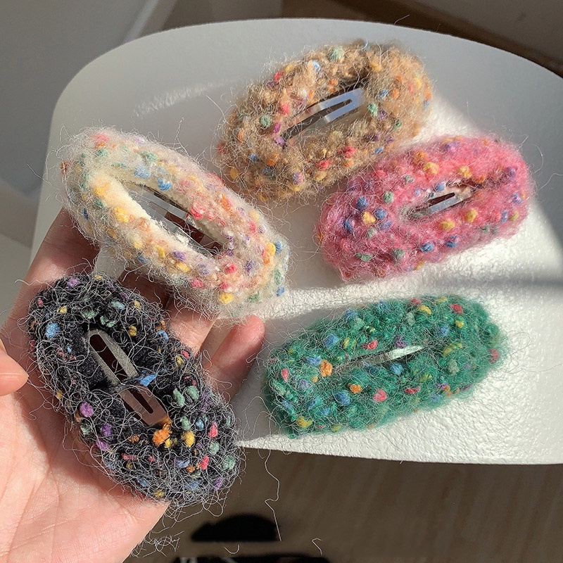 Kẹp Tóc Hình Đám Mây / Cầu Vồng Nhiều Màu Dễ Thương Thời Trang Thu Đông