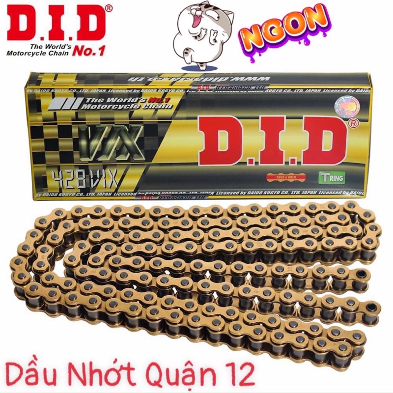 Honda Winner - Honda R150R Bộ Nhông 15T Dĩa 44T Laser Recto + Sên D.I.D 428VIX Oring Sealed Chain