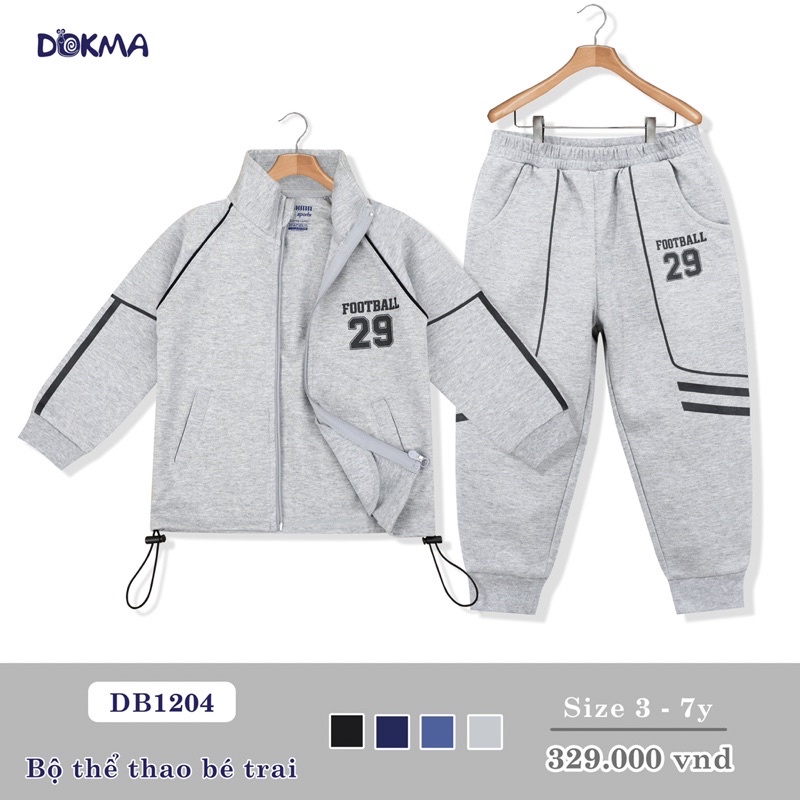 Bộ Thể Thao Dokma 3-7y