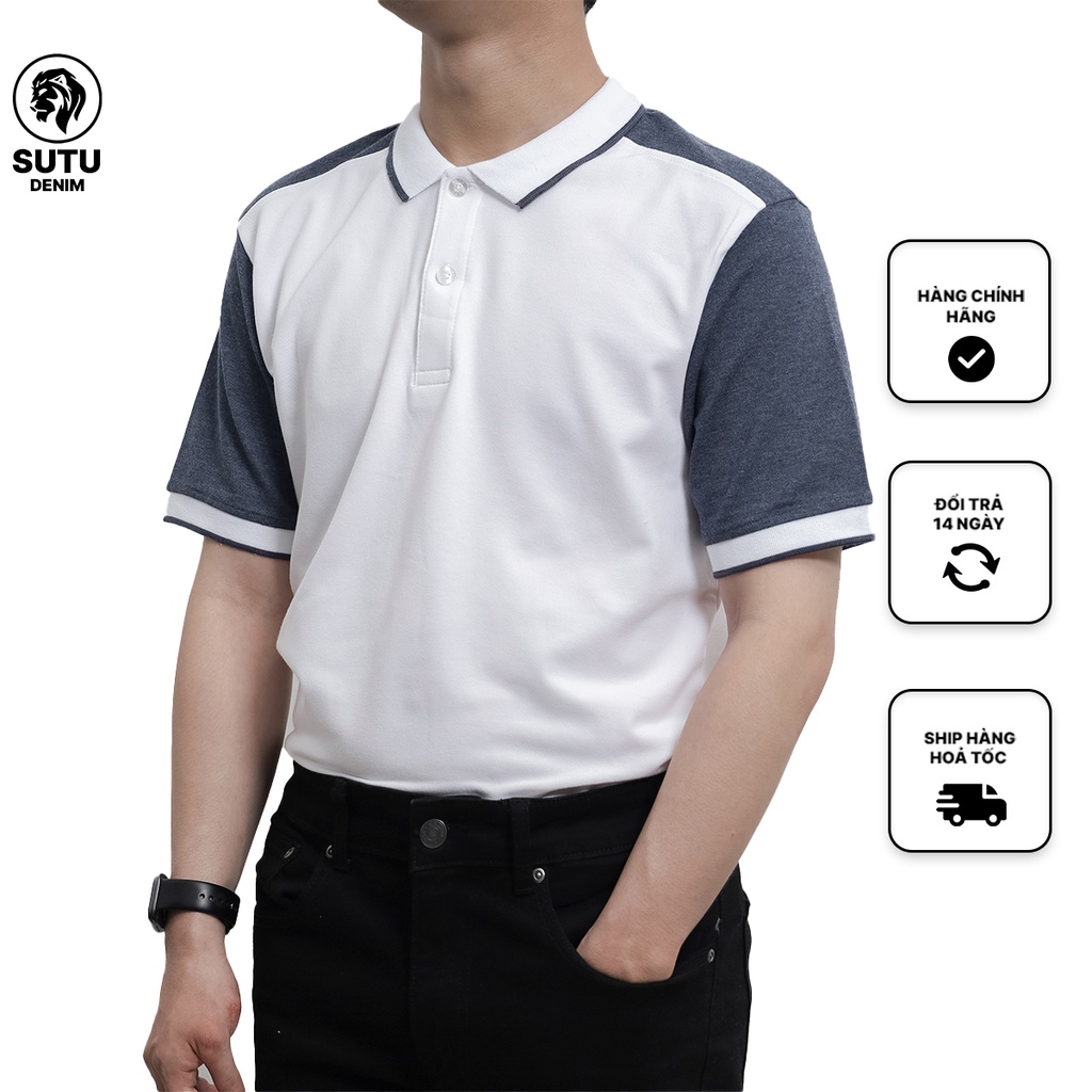 Áo Polo Nam Viền Vai SUTU Phong Cách Trẻ Trung Thiết Kế Hiện Đại Năng Động - A3UCKM