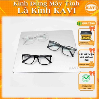 Kính dùng máy tính Kavi KV027 - Mắt kính 0 độ chống ánh sáng xanh giúp giảm nhức mỏi mắt, hạn chế cận thị